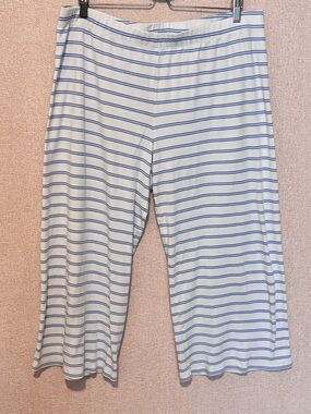 Lake pajamas pima Cotton pj striped bottoms Made in Peru women’s XL pull on